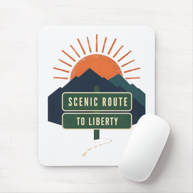 Rota Cênica Para Mouse Pad da Liberdade (Com mouse)