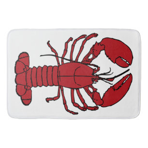 Rota do farol da lagosta do tapete de banho