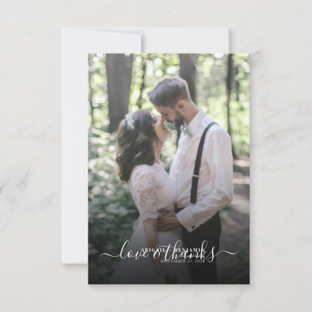 Roteiro de Amor e Agradecimento Foto de Casamento (Frente)