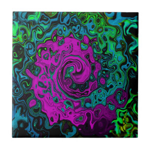 Roteiro de Arte Líquida Magenta Magenta-Abstrato