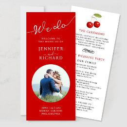 Programa na moda Red And White Photo Weding