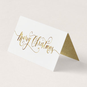 Roteiro de Natal Merry Foil Gold