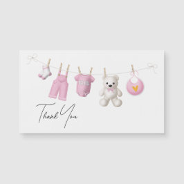 Roteiro Elegante de Design de Bebê Rosa Rosa Obrig