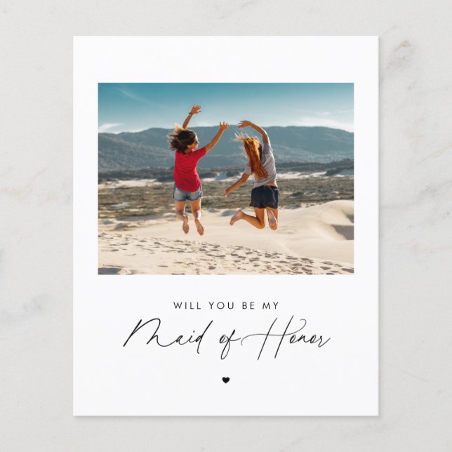 Roteiro Moderno Você Será Minha Dama de Honra Foto (Frente)