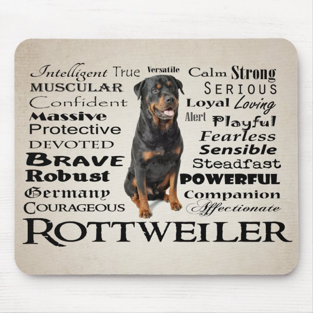 Rottie Traits Mousepad (Frente)