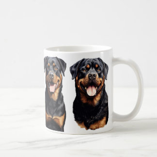 Rottweiler ama canecas de café