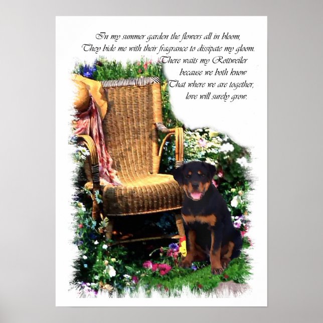 Rottweiler Art Impressão (Frente)