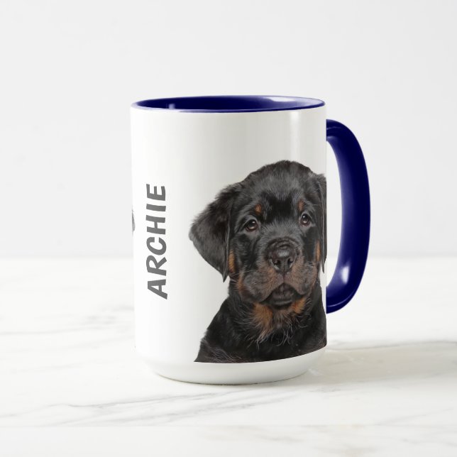 Rottweiler - Caneca Personalizada (Frente Esquerda)