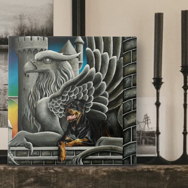 Rottweiler Dog Gargoyle Fantasy (Criador carregado)