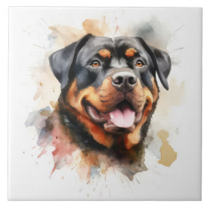Rottweiler, Dog, watercolor