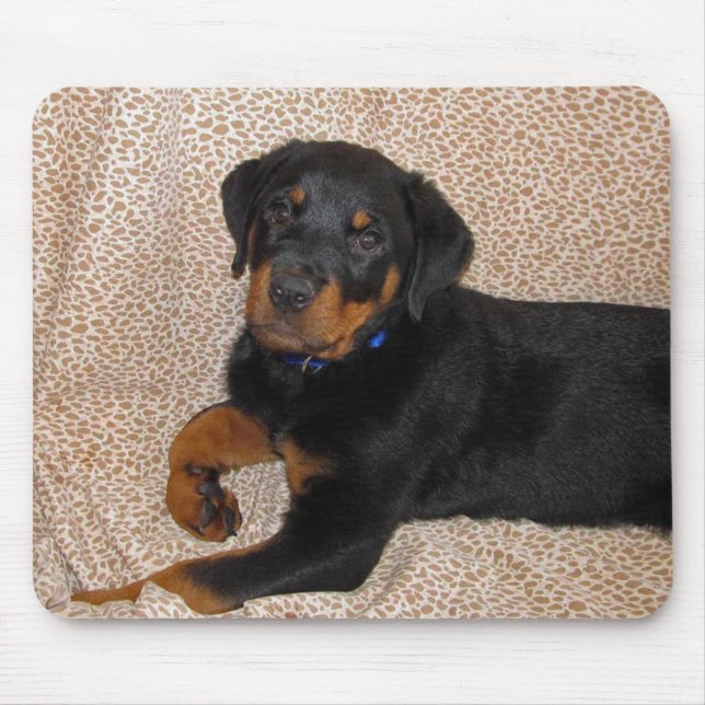Rottweiler Heidi Puppy Mouse Pad (Frente)