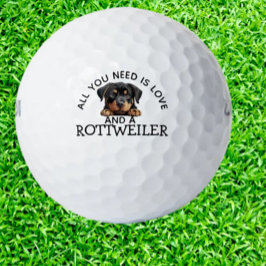 Rottweiler Loving Golfer