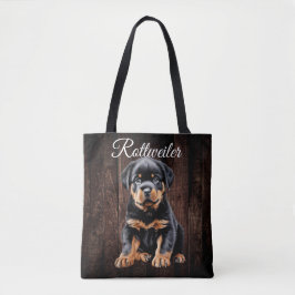 Rottweiler Puppy Tote Bag
