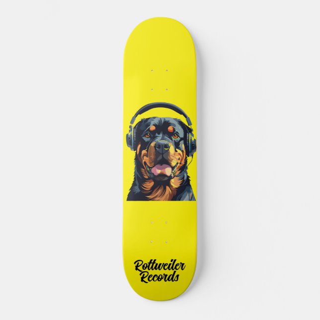 Rottweiler Records Skateboard 1 (Frente)