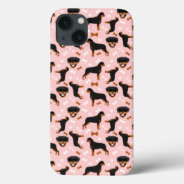 Rottweiler Rottie Cute Dog Pattern Case-Mate iPhon