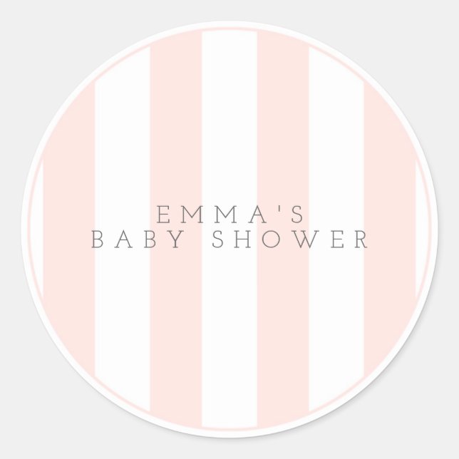 Rótulo Adesivo de Chuvinha de Bebê Pequena e Doce  (Frente)