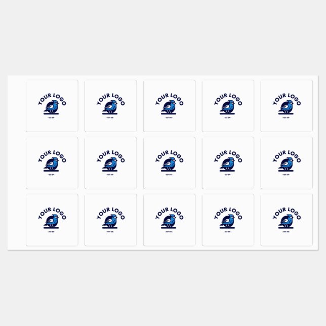 Rótulo adesivo quadrado / à prova d'água (Folha)