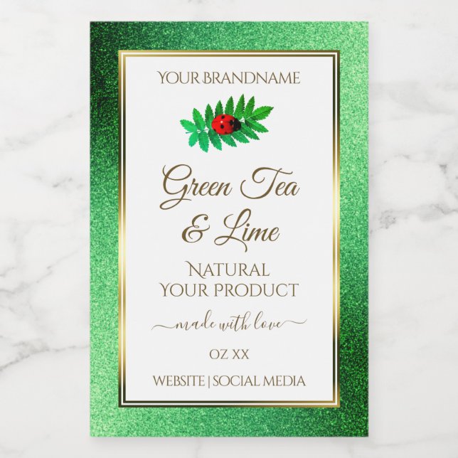 Rótulo Branco do Produto Lâmpada com Largura Metál (Rótulo Único)