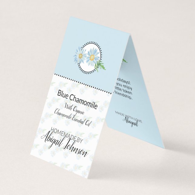 Rótulo Caseiro de Banho e Corpo de Camomila | Etiq (Frente)