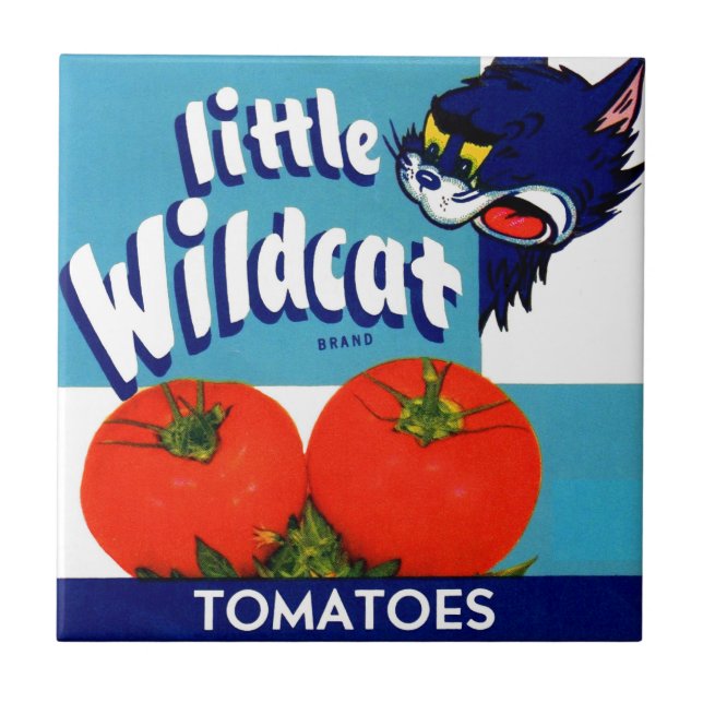 Rótulo da caixa de tomate Wildcat (Frente)