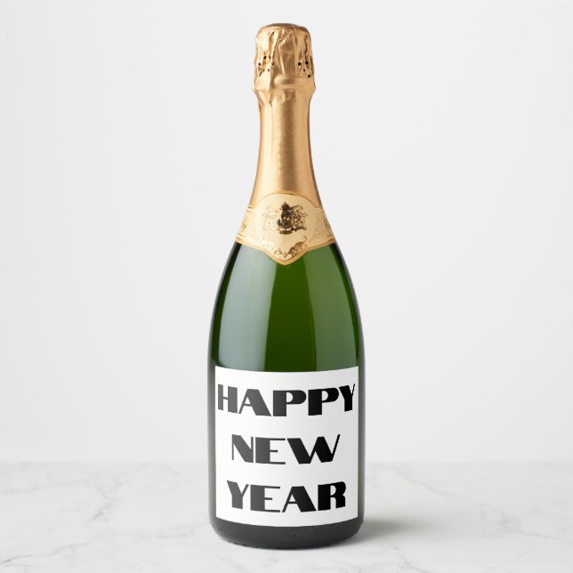 RÓTULO DA CÂMARA DE VINHO feliz ano novo (Frente)