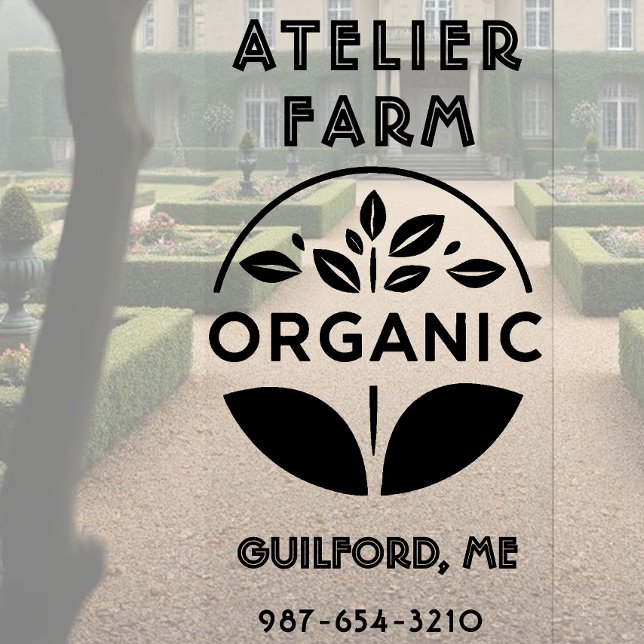 RÓTULO DA FAZENDA ORGÂNICA EMPRESARIAL OU CARIMBO  (Criador carregado)