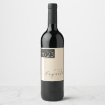 Rótulo da Garrafa Coquito, Estilo Moderno, Minimal