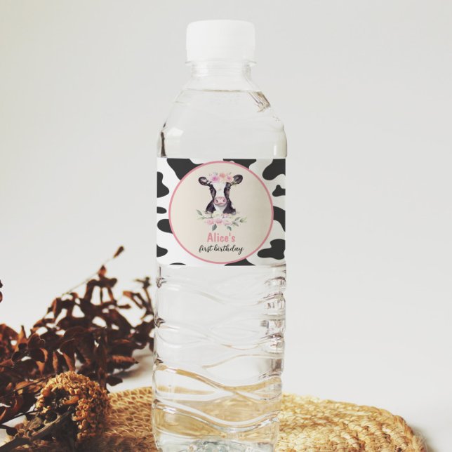 Rótulo da garrafa de água da Festa de aniversário  (Criador carregado)
