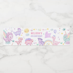 Rótulo da garrafa de água de Festa de aniversário 