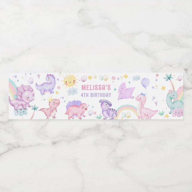 Rótulo da garrafa de água de Festa de aniversário  (Rótulo Único)