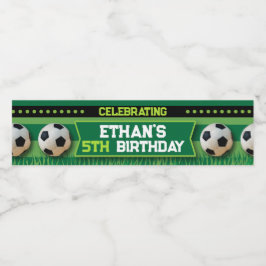 Rótulo da Garrafa de Água do Futebol