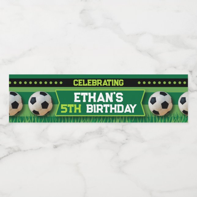 Rótulo da Garrafa de Água do Futebol (Rótulo Único)