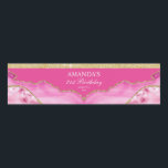 Rótulo da garrafa de água do mármore rosa e Dourad<br><div class="desc">Este rótulo da garrafa de água do mármore rosa e Dourada,  cor-de-rosa,  é desenhado tendo em mente um evento glamouroso. Você pode personalizar este convite para qualquer evento. Excelente para aniversários,  solteira,  chás e muito mais!</div>