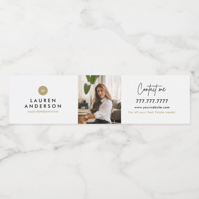 Rótulo da Garrafa de água do Promocional Imobiliár (Rótulo Único)