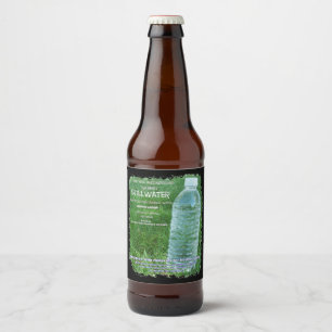 rótulo da garrafa de água paródia sátira