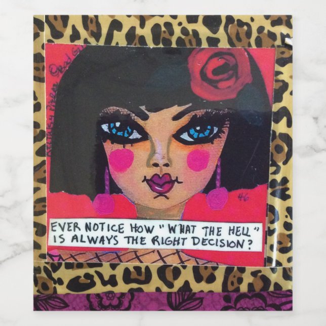 Rótulo da garrafa de vinho (Rótulo Único)