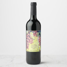 Rótulo da garrafa de vinho | Boutique Winery & Eve