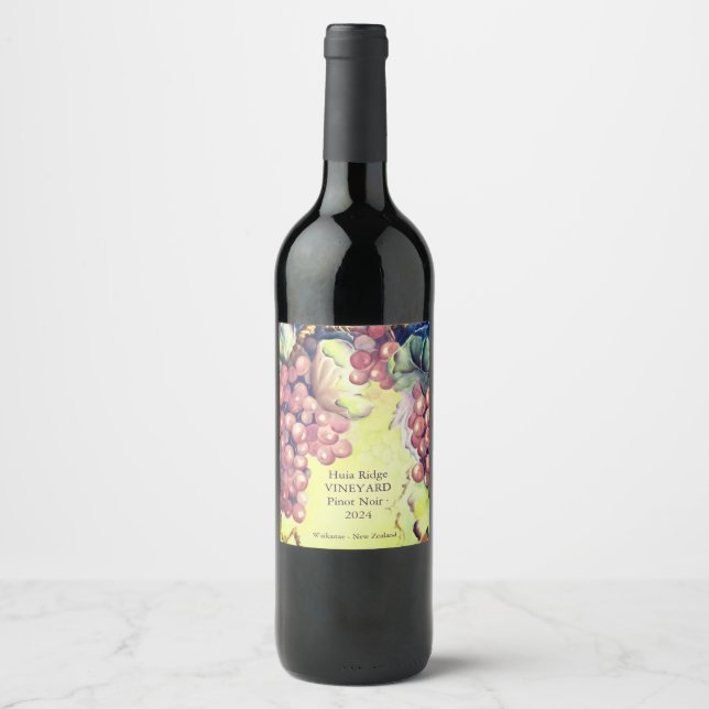 Rótulo da garrafa de vinho | Boutique Winery & Eve (Frente)