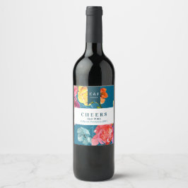 Rótulo da garrafa de vinho "Chee" de Verão brilhan