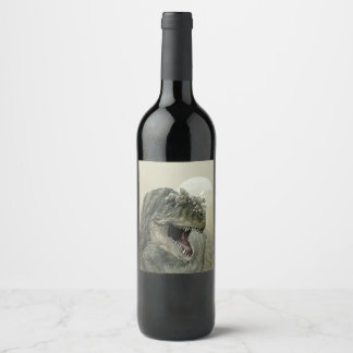 Rótulo da garrafa de vinho do Dinossauro