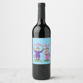 Rótulo da garrafa de vinho personalizada (8,9 cm x