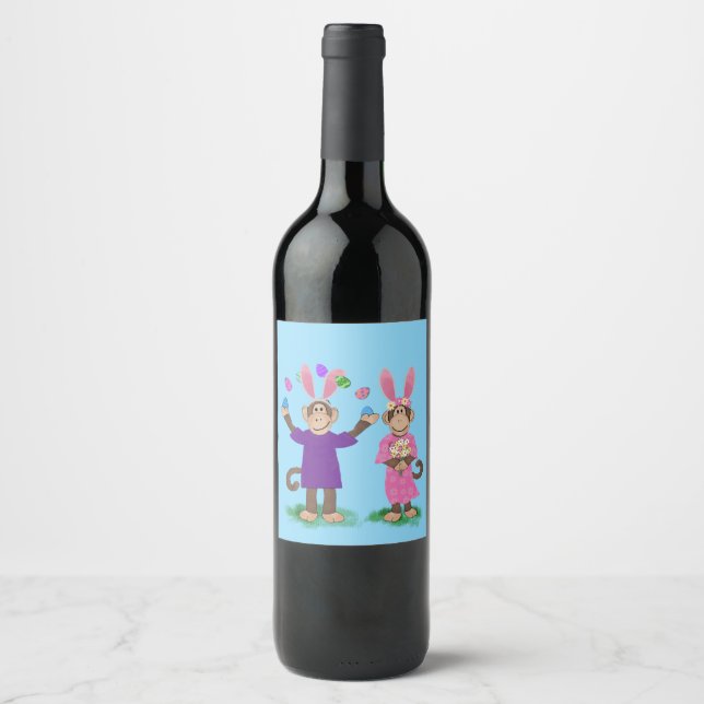 Rótulo da garrafa de vinho personalizada (8,9 cm x (Frente)