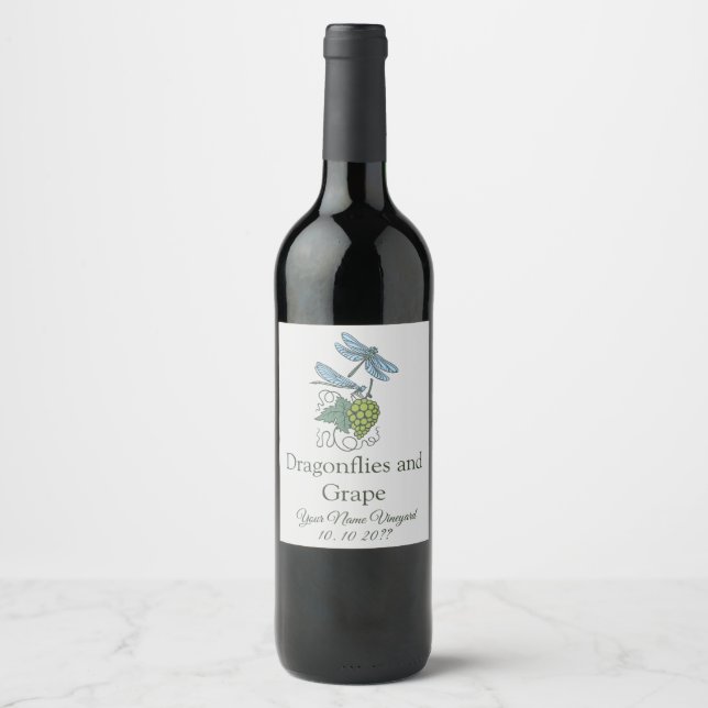 Rótulo da garrafa de vinho personalizada da vinhet (Frente)