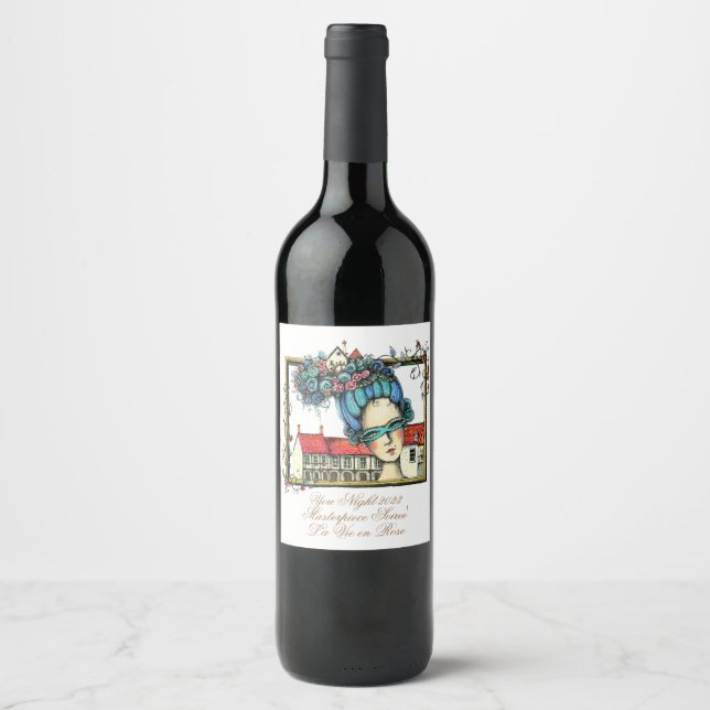 Rótulo da garrafa de vinho Soiree (Frente)