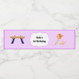 Rótulo da Gymnastics Party