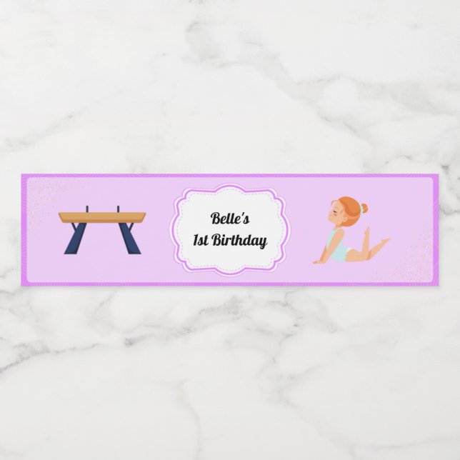 Rótulo da Gymnastics Party (Rótulo Único)