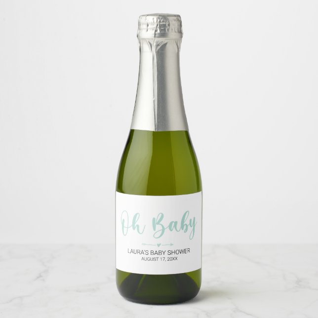 Rótulo da Mini Garrafa de Vinho Verde Bebê (Frente)