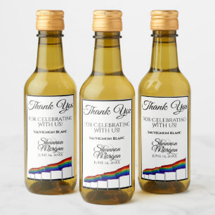 Rótulo da Mini Garrafa orgulho gay Rainbow