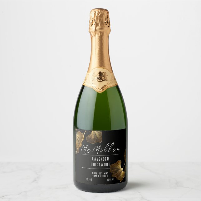 Rótulo da Vela da Garrafa de Vinho (Frente)