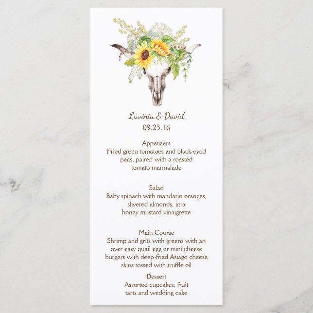 Rótulo d'água Girassóis Flores longas Cartões de m (Frente)